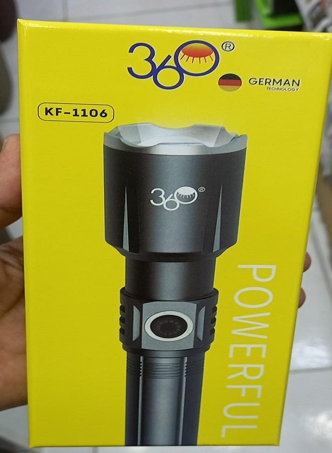 Professional Aluminum Alloy Type-C Rechargeable Long Range High Power Torche